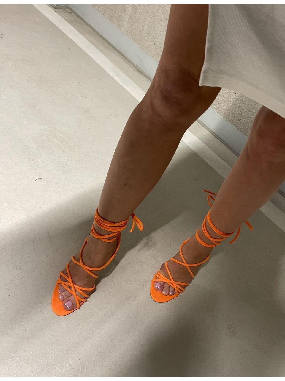 Pomarańczowe szpilki