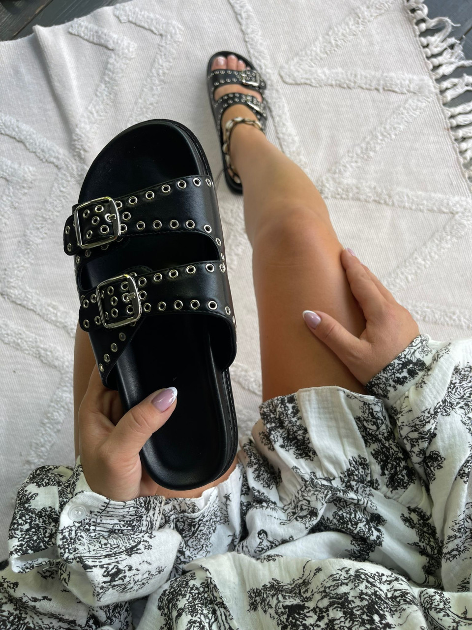 Klapki Bodrum Czarne