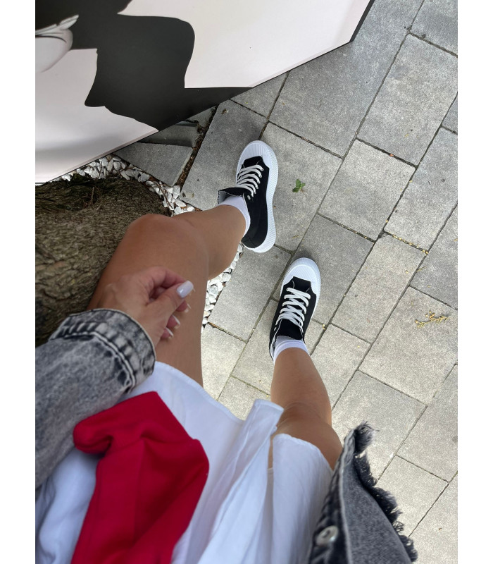 Czarne Trampki Cassi