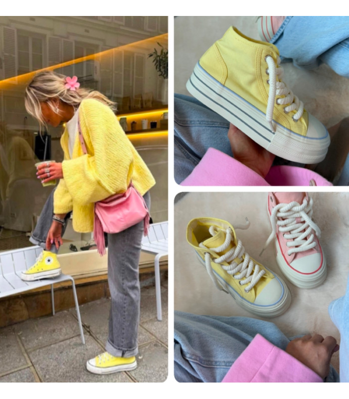 Cytrynowe Trampki Roma