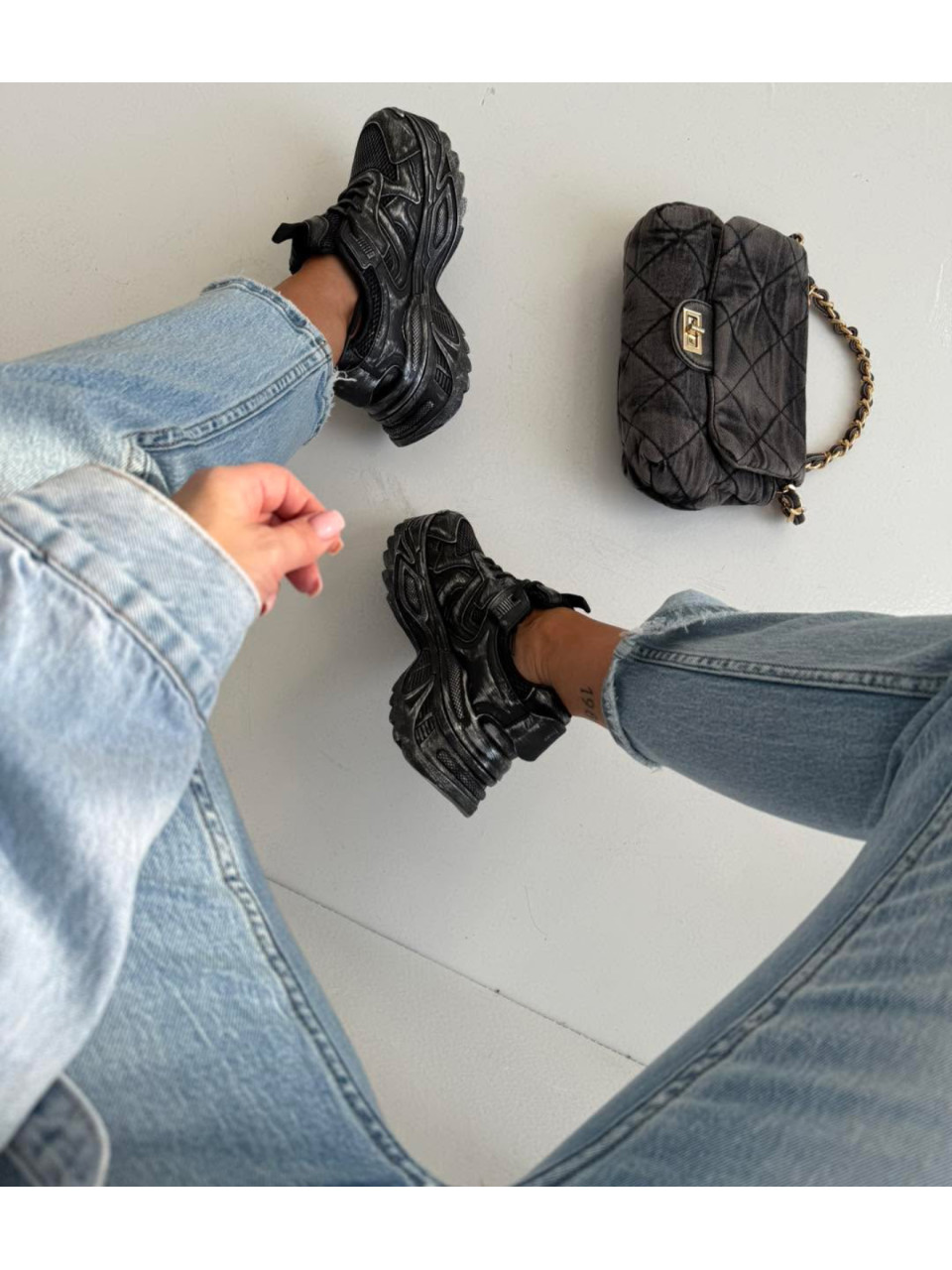 Adidasy przecierane BALENCIA czarne