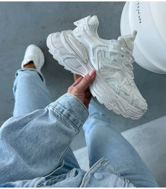 Adidasy przecierane BALENCIA White