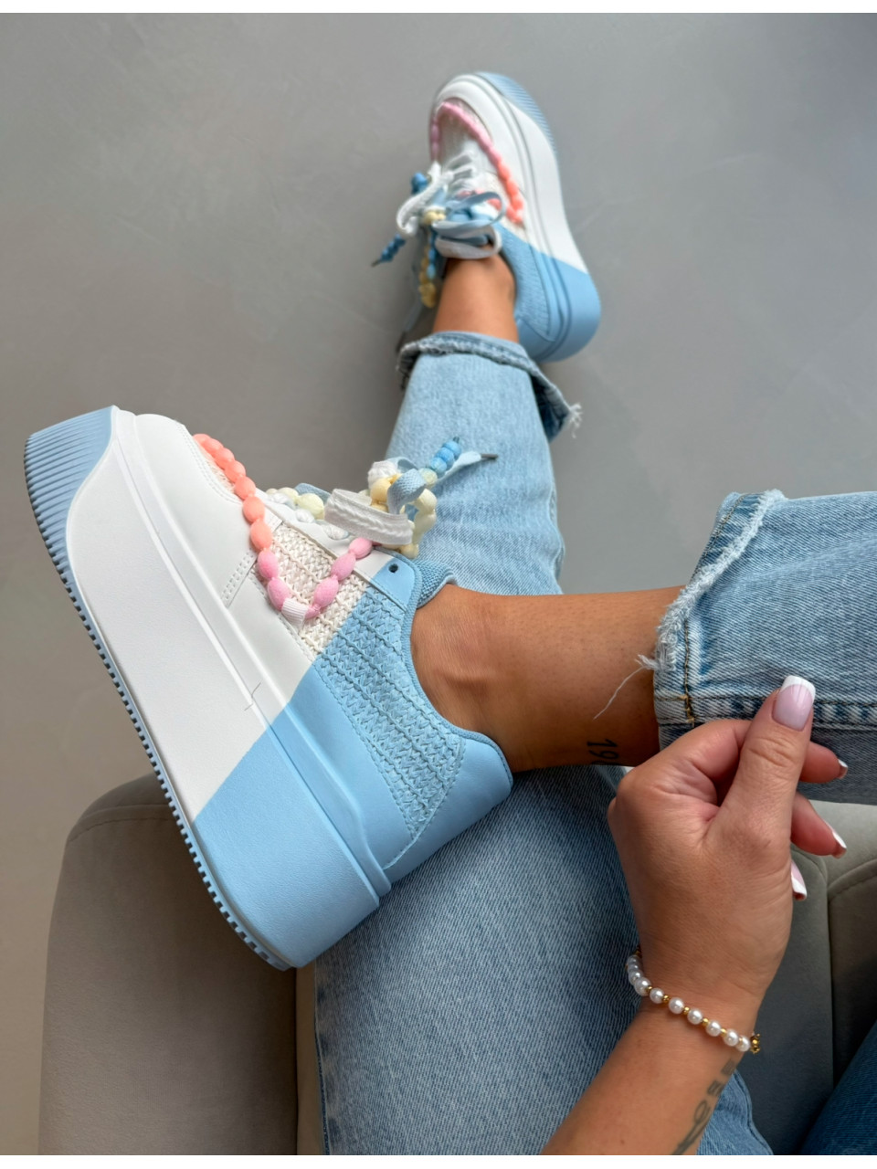 Adidasy Riva Niebieskie