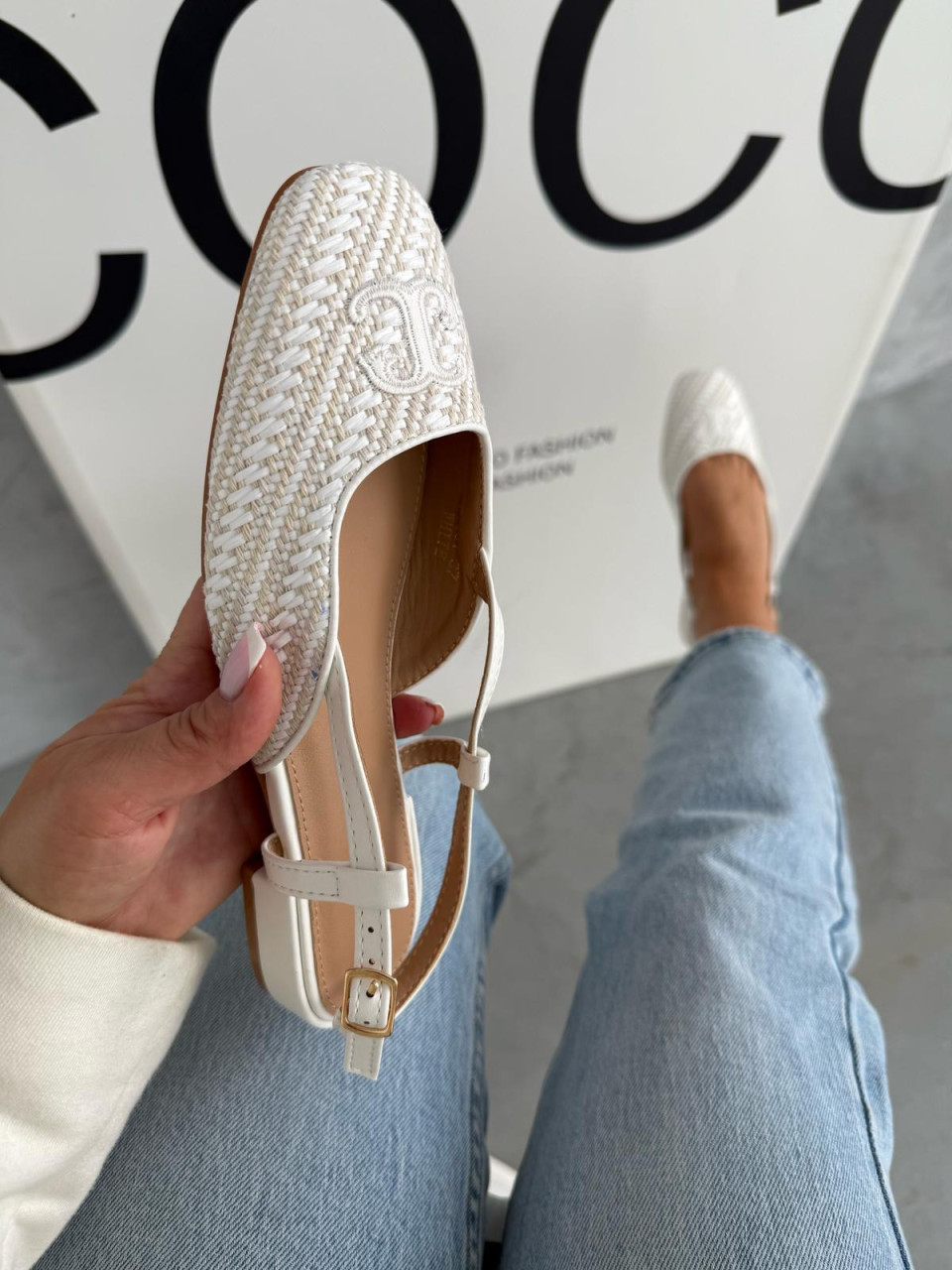 Baleriny Celinki Białe