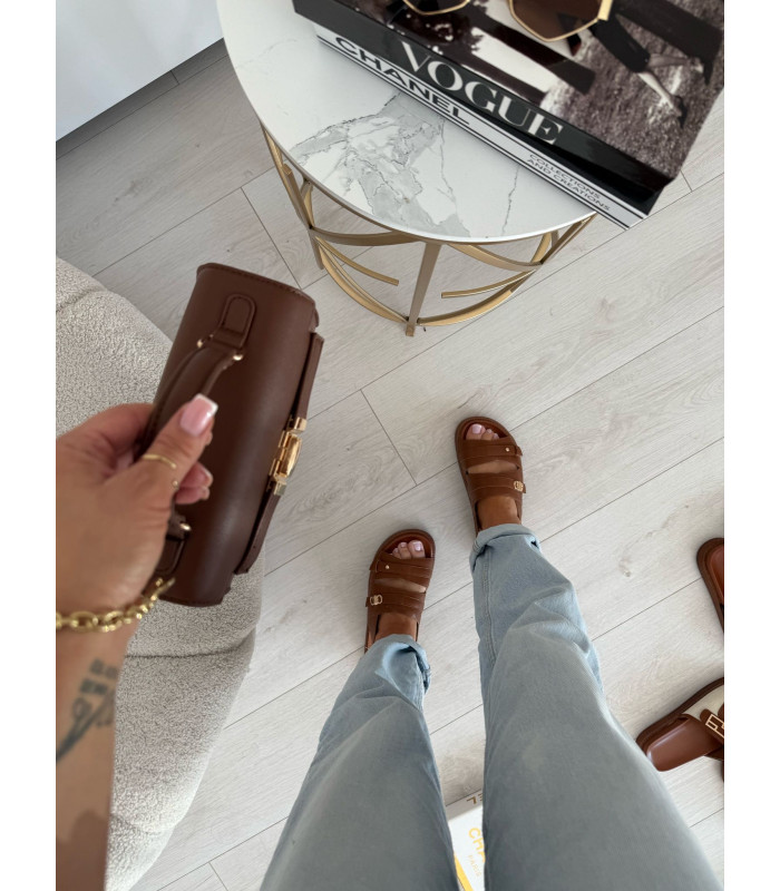 Sandałki Karo Brąz SS25