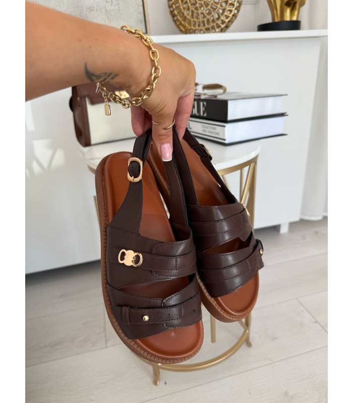 Sandałki Karo Brąz SS25