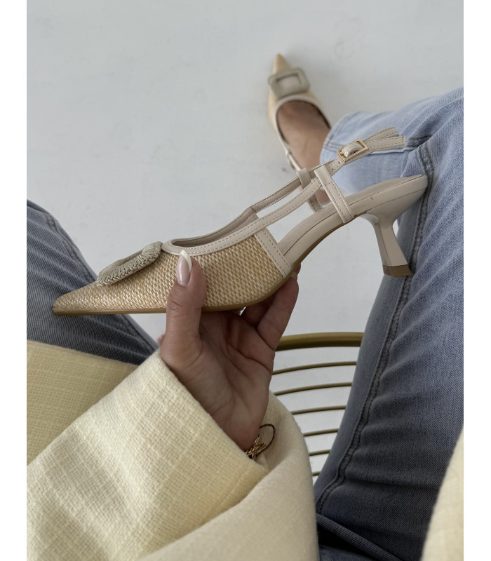 Szpilki Lola Beżowe