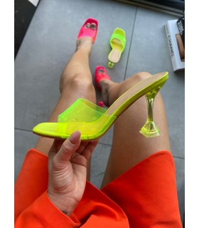 Klapki Lili Yellow Neon