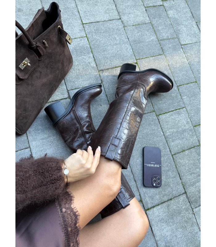 Brązowe Kozaki Amour