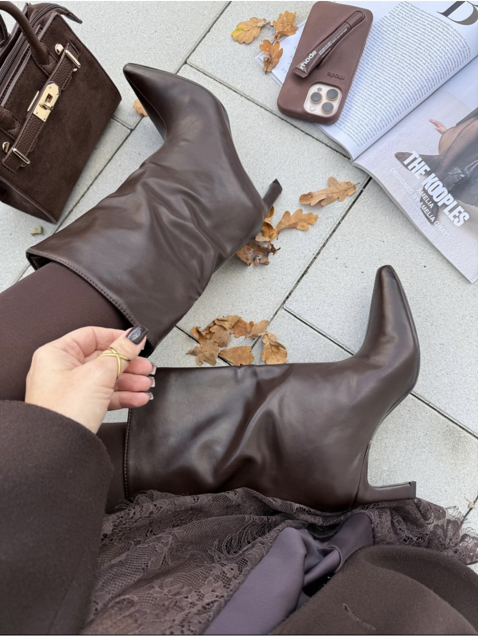 Botki Gaja Brąz ekoskóra