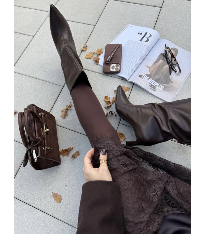 Botki Gaja Brąz ekoskóra