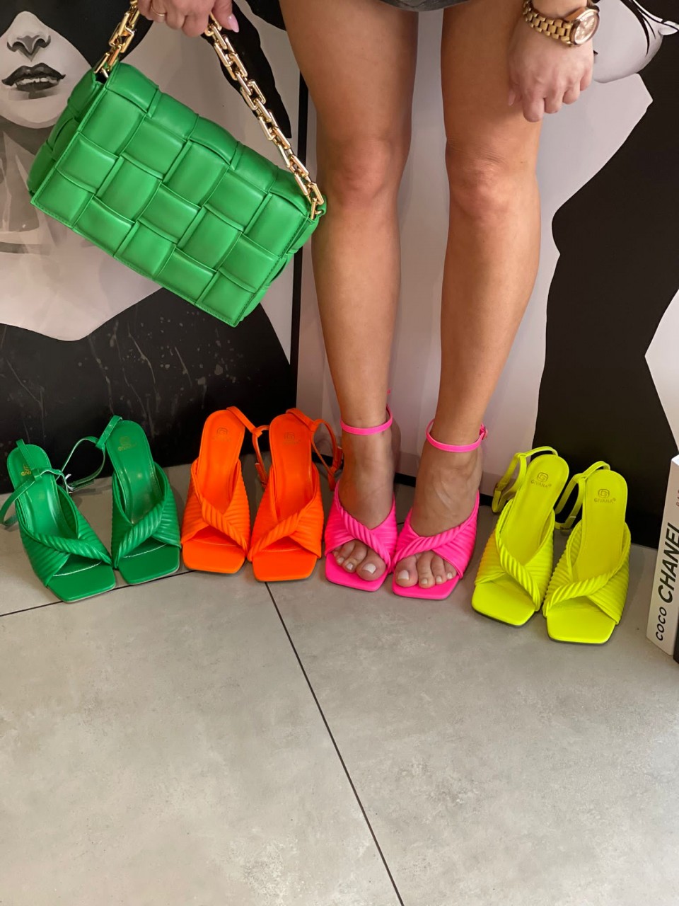 Sandałki Fluo Yellow