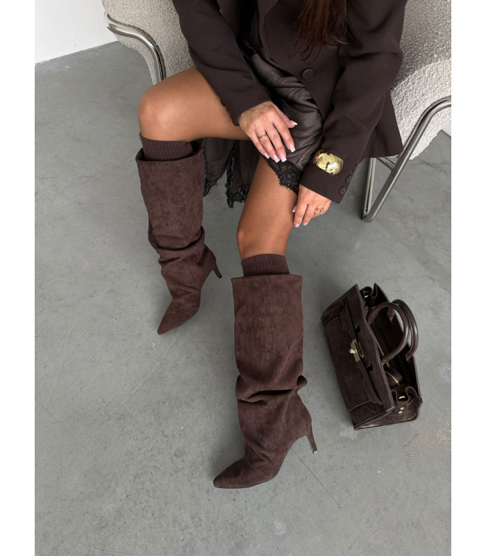 Kozaki Brązowe Madame 132