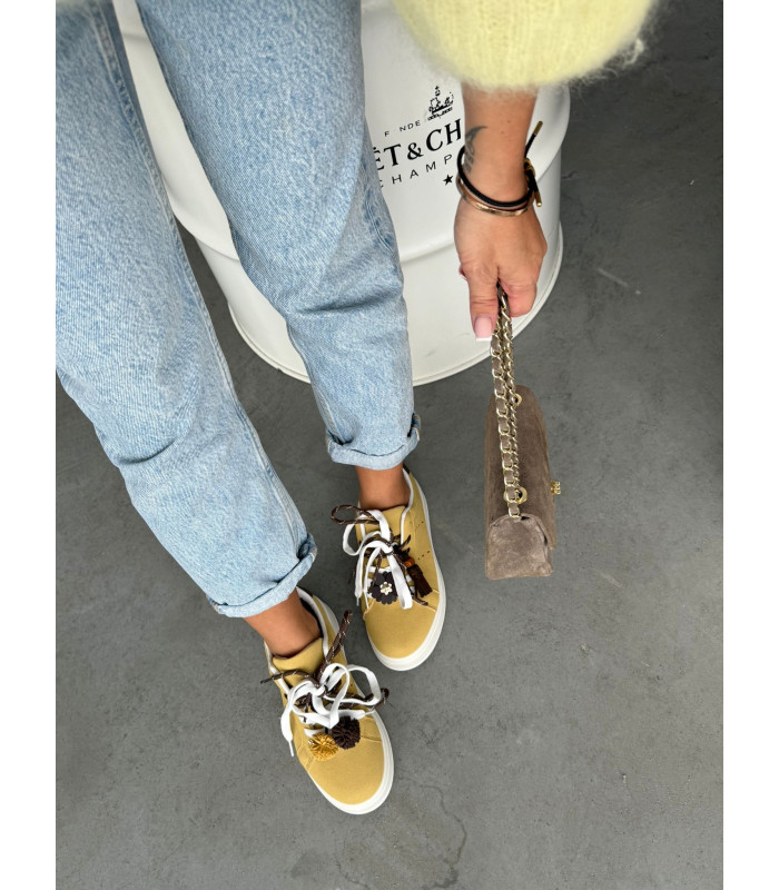 Trampki Candy Poms Żółte