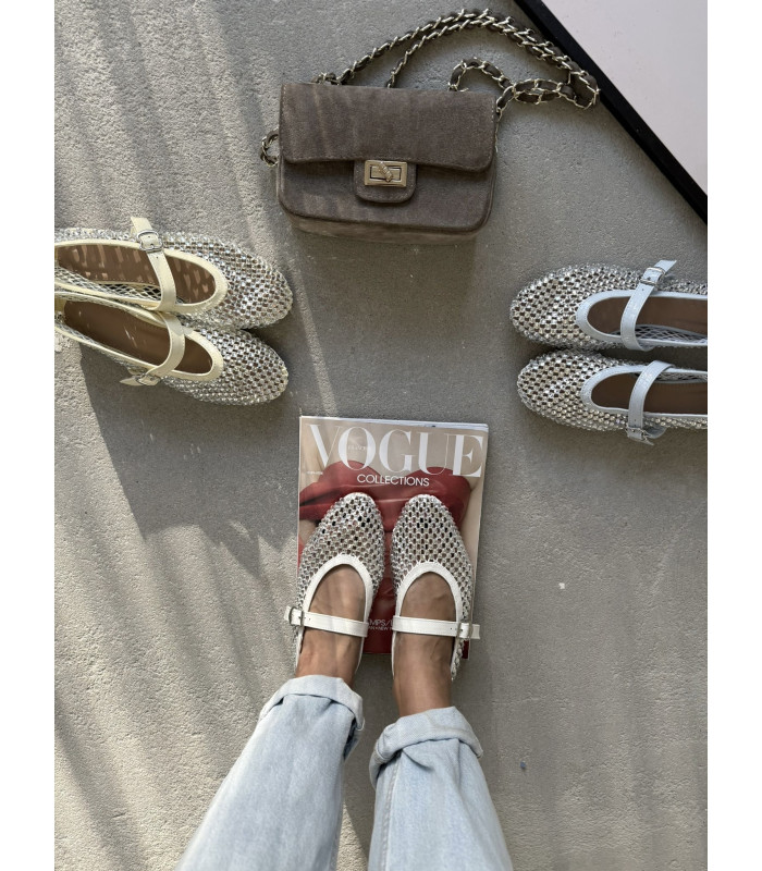 Baleriny Luna Cristal Żółte