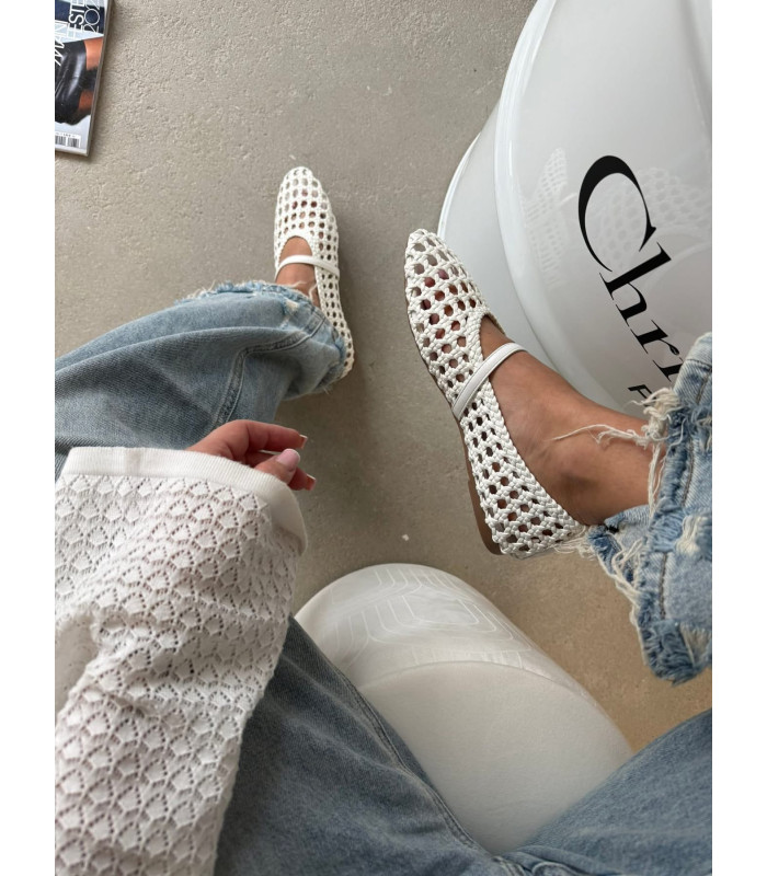 Białe Baleriny Amelia