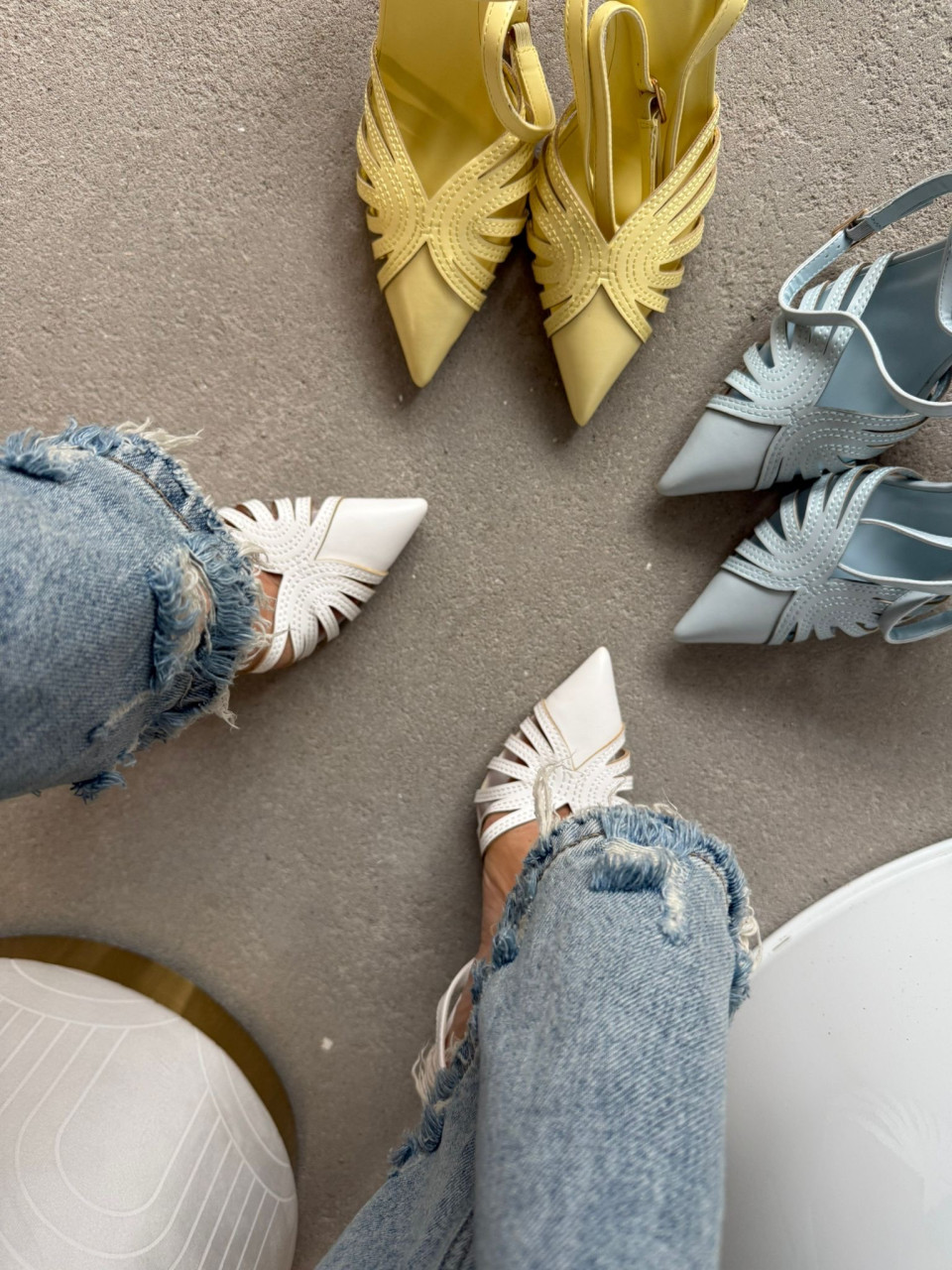 Szpilki Bianca Żółte