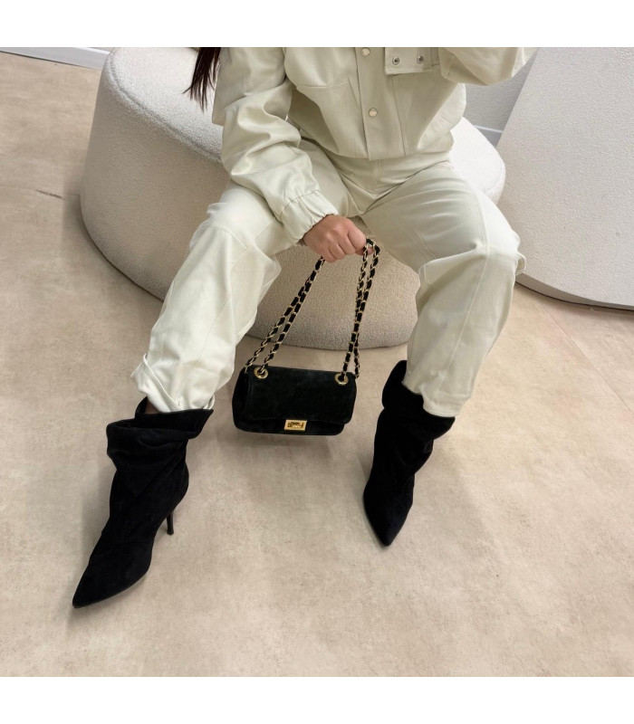 Wiosenne Botki Paris Czarne