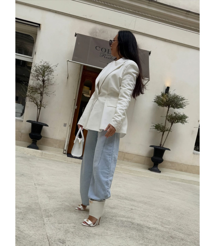 Szpilki Evening Luxury Białe