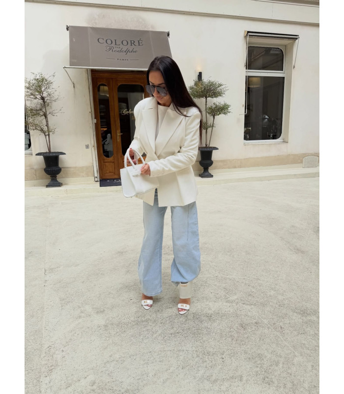 Szpilki Evening Luxury Białe