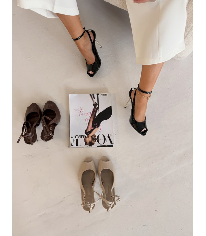 Szpilki Golden Heel Mocca