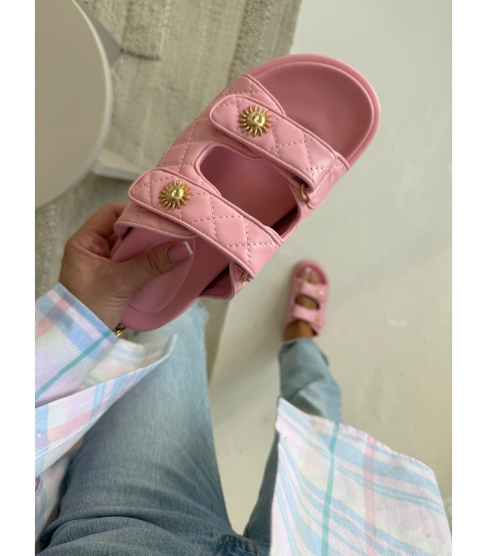 Różowe Klapki Sun