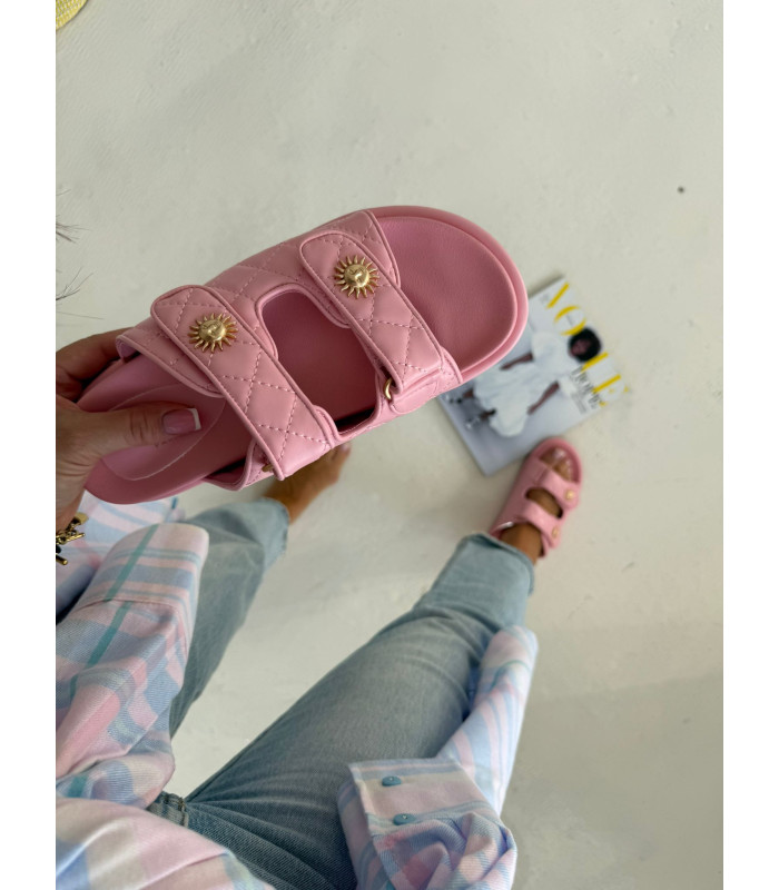 Różowe Klapki Sun