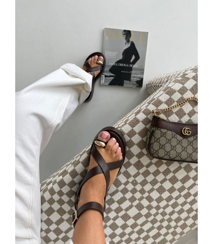 Sandałki Pure Step Brązowe