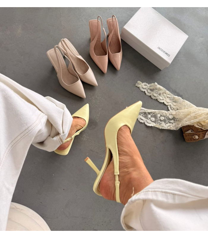 Szpilki Elegant Touch Żółte