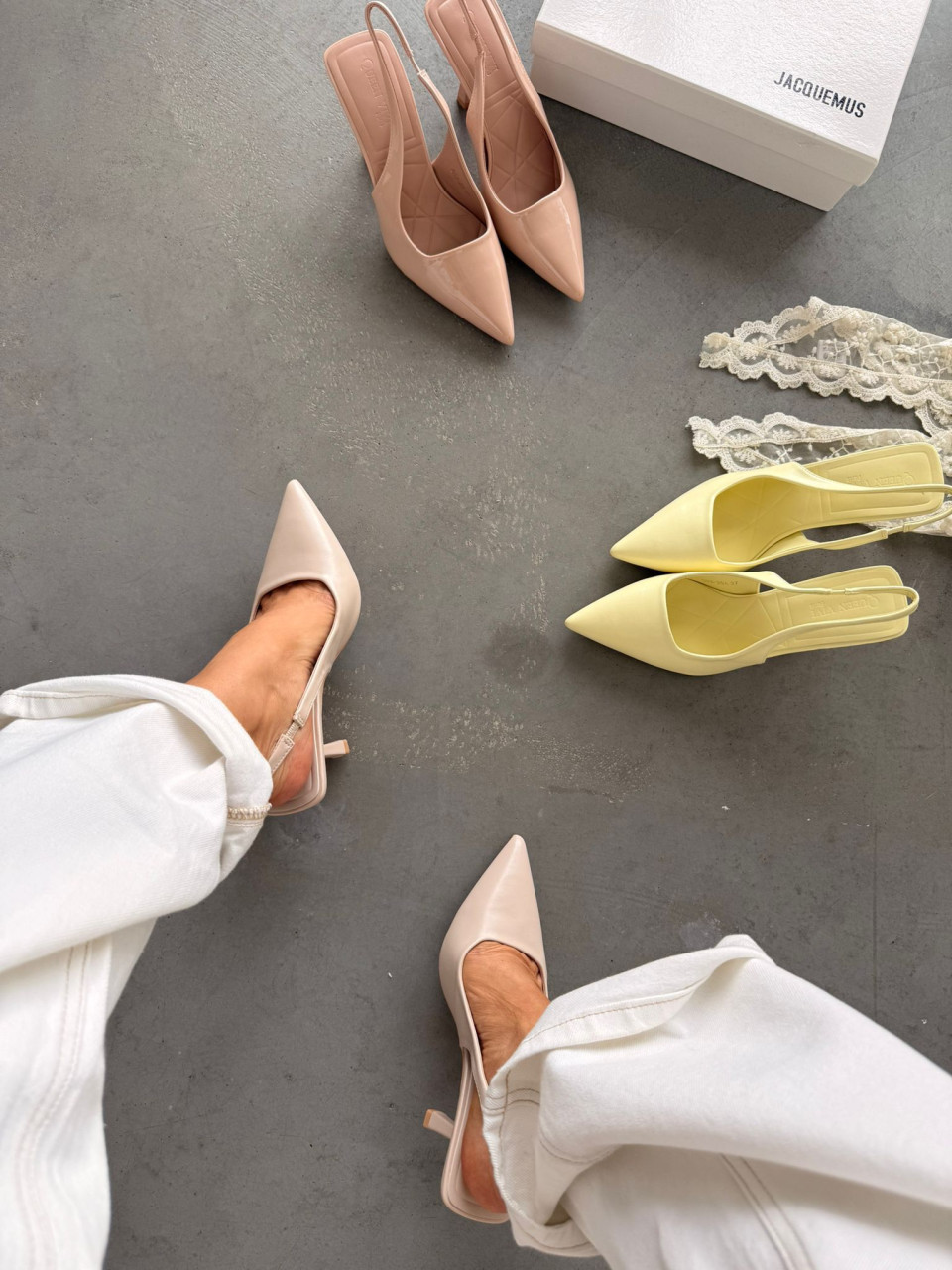 Szpilki Elegant Touch Beżowe