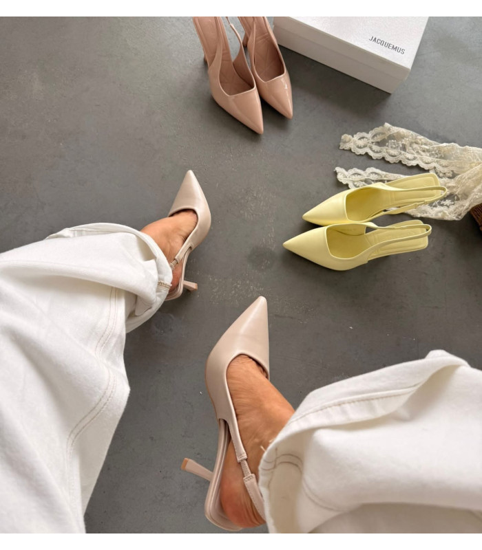 Szpilki Elegant Touch Beżowe