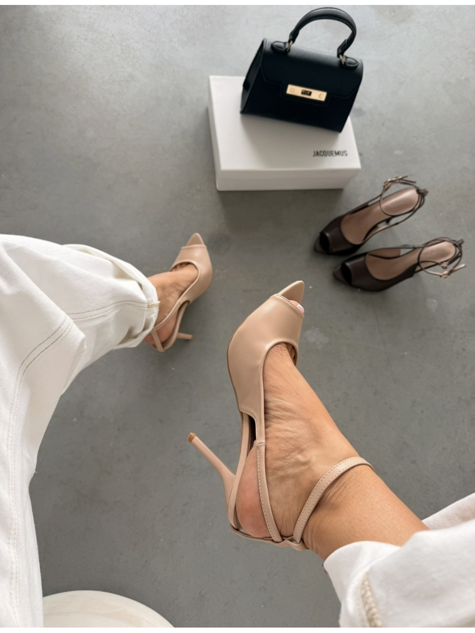 Beżowe Szpilki Gloria