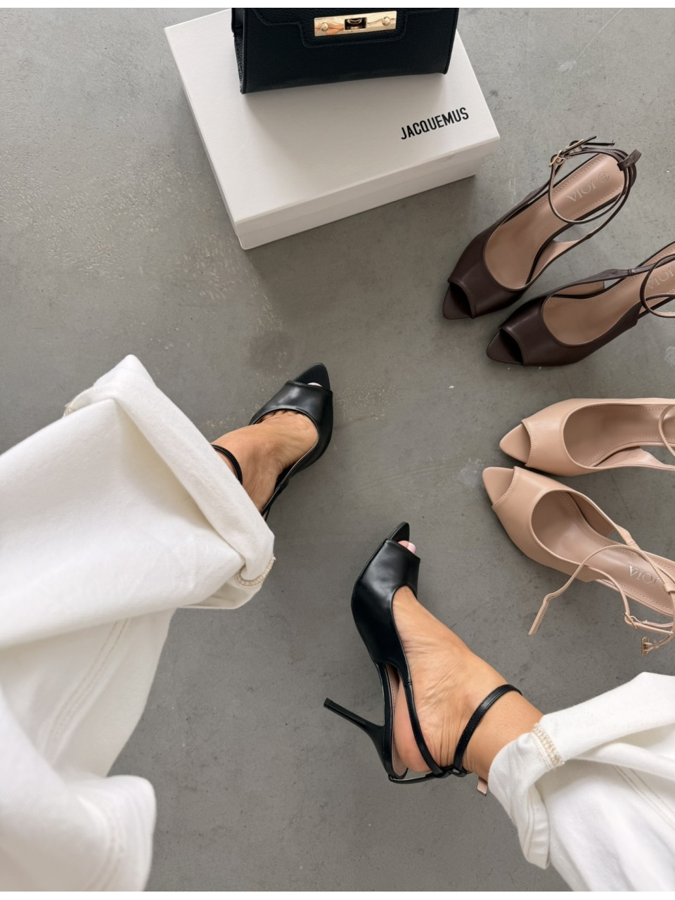 Brązowe Szpilki Gloria