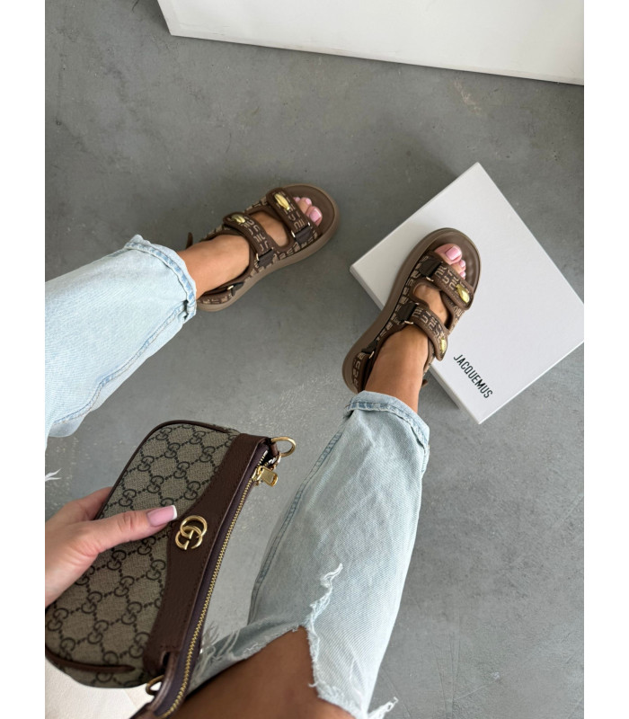 Brązowe Sandałki Monaco