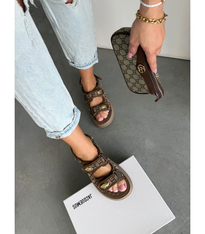 Brązowe Sandałki Monaco