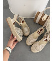 Beżowe Espadryle Apulia