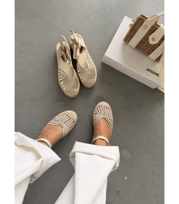 Beżowe Espadryle Apulia