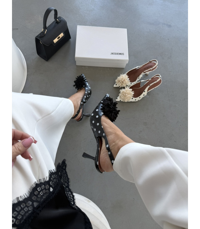 Szpilki Coco Flower Czarne