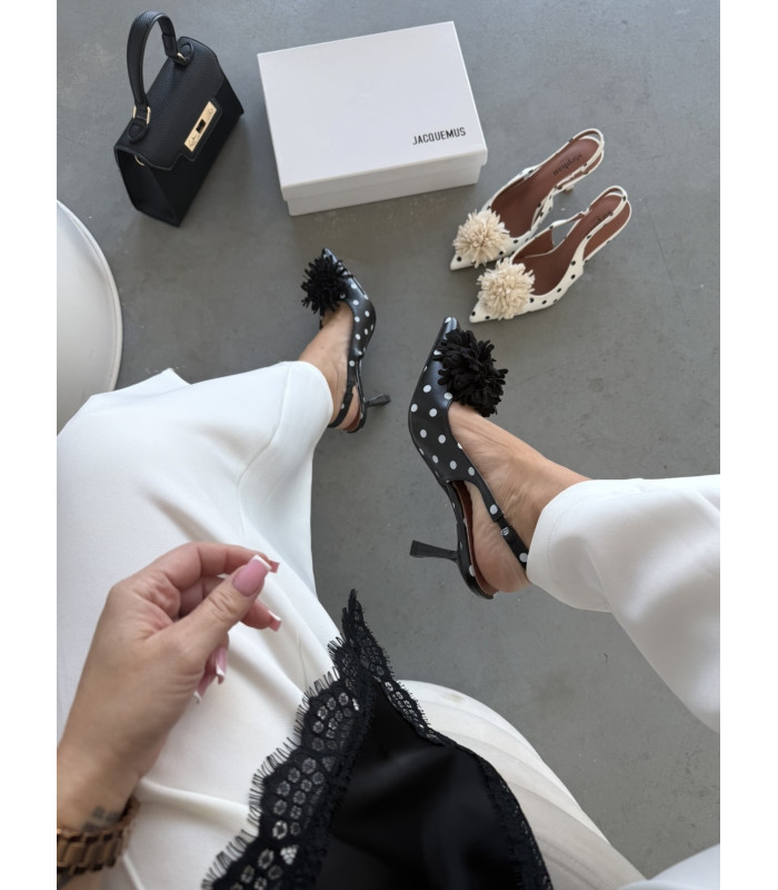 Szpilki Coco Flower Czarne