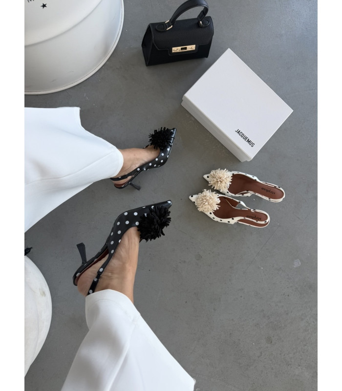 Szpilki Coco Flower Czarne