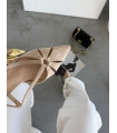 Beżowe Szpilki Slingback