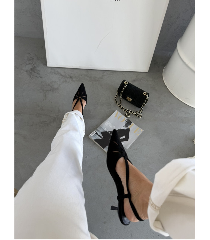 Beżowe Szpilki Slingback