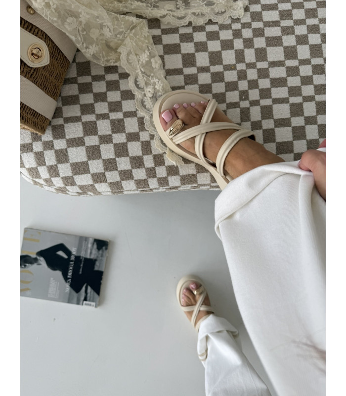 Klapki Gold Ring Brązowe