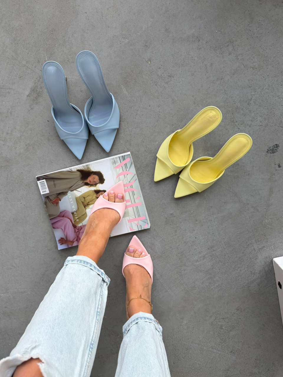 Klapki Summer LOOK Różowe