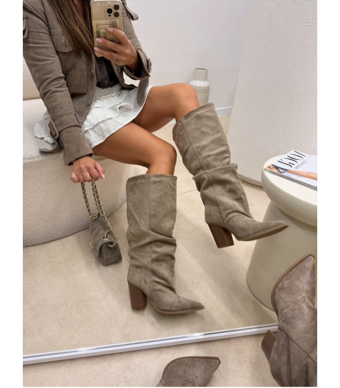 Kozaki Boho Taupe