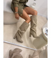 Kozaki Suede Muse Beżowe