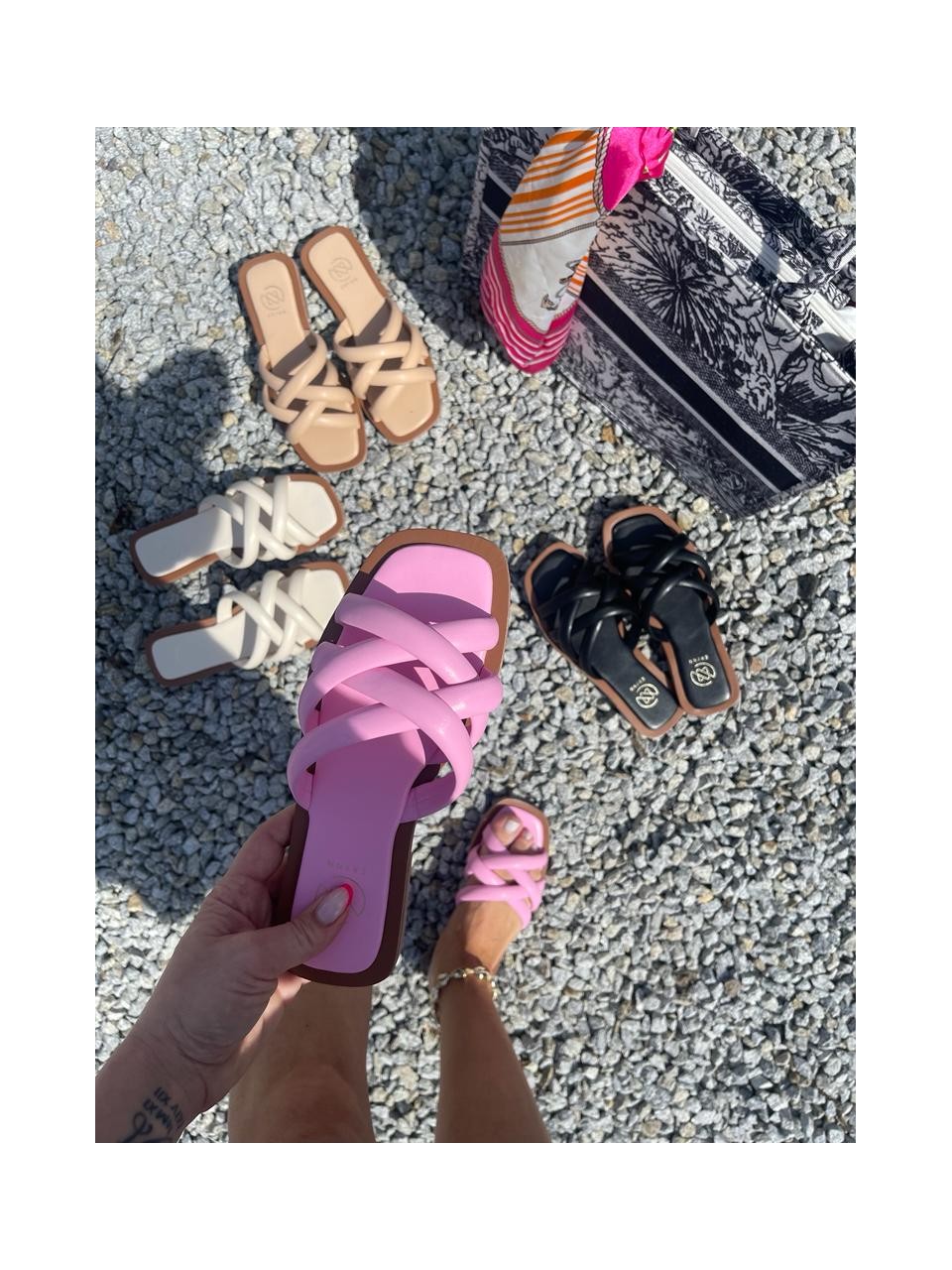 Różowe Klapki Tess