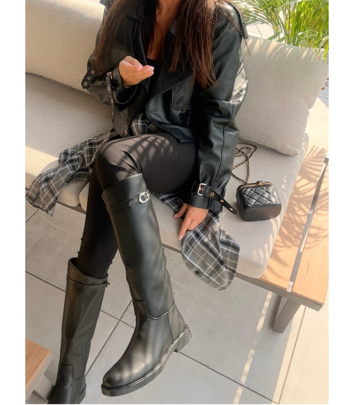 Oficerki Riding Chic Czarne