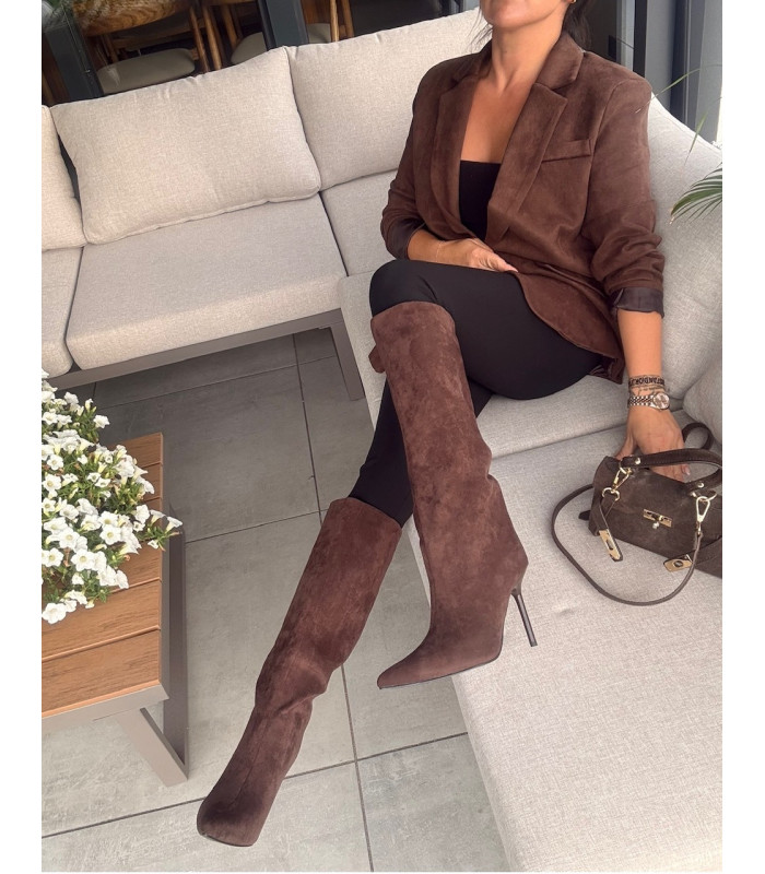 Eleganckie Kozaki Noella Na Szpilce