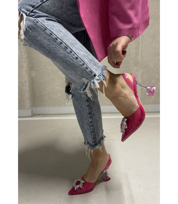 TRANSPARENTNE SZPILKI AMI PINK